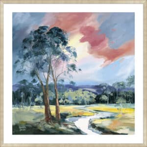 Dancing Light at Sundown - 5cm White Border