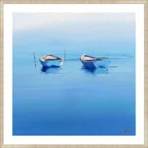 Late Moorings - 5cm White Border