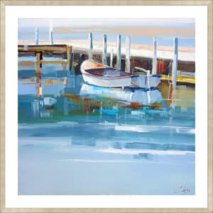 Mooring, Solitude - 5cm White Border