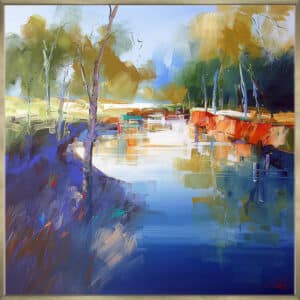 Morning By The River - Canvas