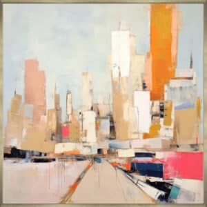 New York, Color Block II - Canvas