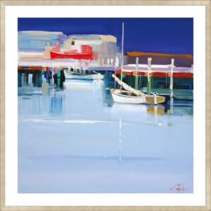 Port Fairy Moorings II - 5cm White Border