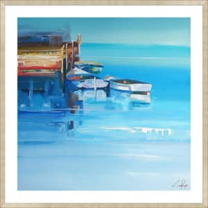 Port Fairy Moorings - 5cm White Border