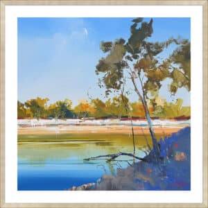 River Bank Flow - 5cm White Border