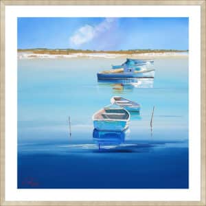 River Moorings - 5cm White Border