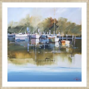 Still Moorings, Metung - 5cm White Border