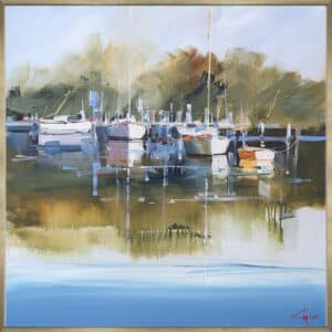 Still Moorings, Metung - Canvas