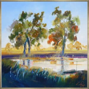 Winter Rain On The Plains - Canvas