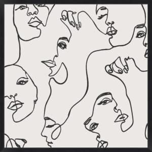 Many Faces - Framed to Edge