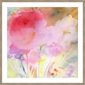 Pink Whisper - 5cm White Border