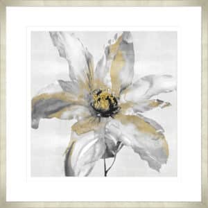 Gold Hearted Flower - 10cm Mount Board