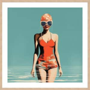 Swim Medley III - 5cm White Border