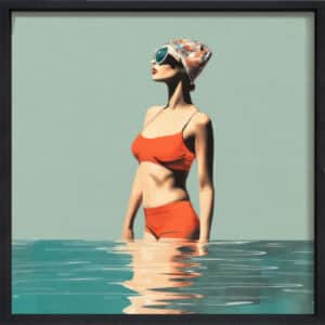 Swim Medley II - Canvas on Board