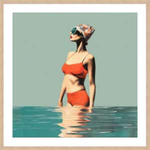 Swim Medley II - 5cm White Border