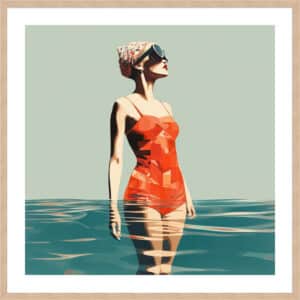 Swim Medley I - 5cm White Border