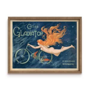 Cycles Gladiator 1895 - Canvas on Board Coyote Oak Shelf