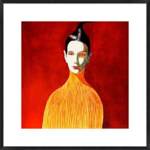 Yellow Turtleneck - 10cm Mount Board Box Black