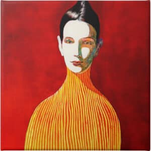Yellow Turtleneck - Unframed Canvas Unframed Canvas