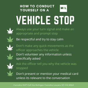 cannabis dui vehicle stop www.michigancannabislawyers.com