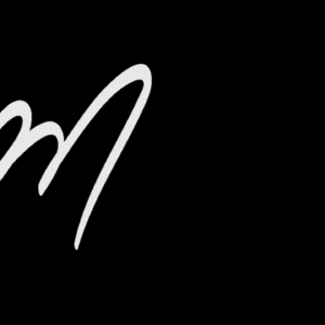 Abstract white swirl design, a modern graphic element for a portfolio.