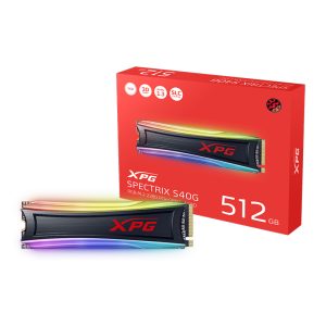 M.2 512 GB ADATA SPECTRIX S40G RGB / PCIE/ LEC 3500MB/s, ESC 3000MB/s AS40G-512GT-C