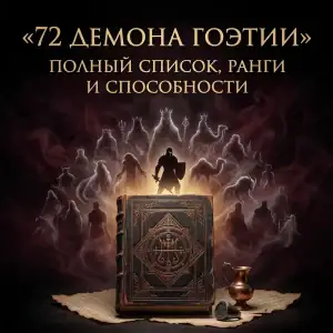 Обложка «72 демона Гоэтии — полный список, ранги и способности»