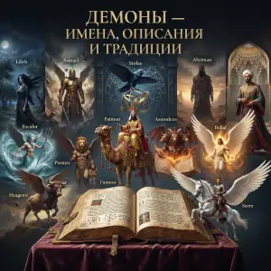 Демоны — имена, описания и традиции: Лилит, Самаэль, Столас, Паймон, Асмодей, Белиал и духи Гоэтии.