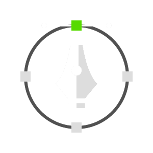 Logo Design Icon mit Füllhalterspitze