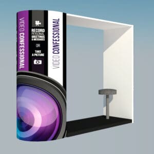 Video Confessional Booth rental for events in Los Angeles, Orange County, and nationwide