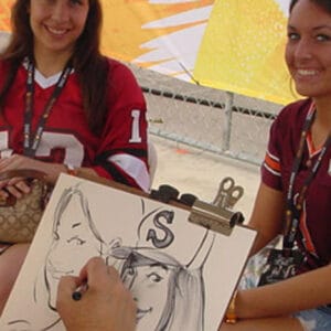 Caricaturist Artist rental for events in Los Angeles, Orange County, and nationwide