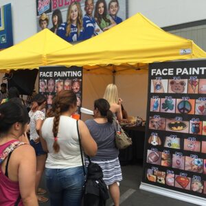 Face Painting Station rental for events in Los Angeles, Orange County, and nationwide