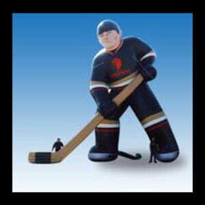 Giant Hockey Player rental for events in Los Angeles, Orange County, and nationwide