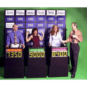 Jeopardy Game Show rental for events in Los Angeles, Orange County, and nationwide