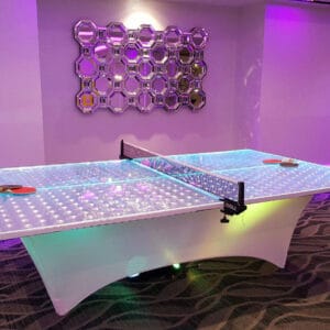 LED Ping Pong Table rental for events in Los Angeles, Orange County, and nationwide