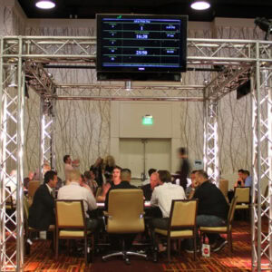 Poker Room Truss rental for events in Los Angeles, Orange County, and nationwide