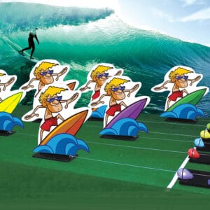 Surfs up Racing Game rental for events in Los Angeles, Orange County, and nationwide
