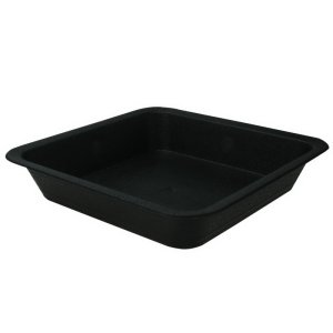 Sottovaso Quadrato Nero 14ร14 cm | per Vaso 2 L