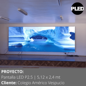 Pantalla LED interior auditorio Chile
