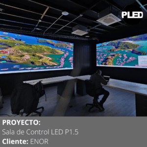 Pantalla LED sala de control ENOR Chile