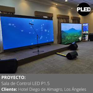 Pantalla LED hotel salón de eventos Chile