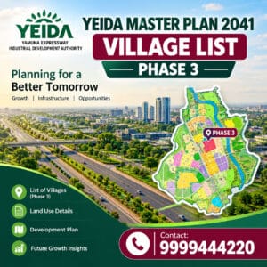 Yeida master plan 2041 village list phase 3 photos
