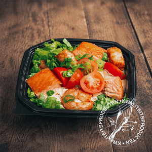 gamba zalm maaltijd