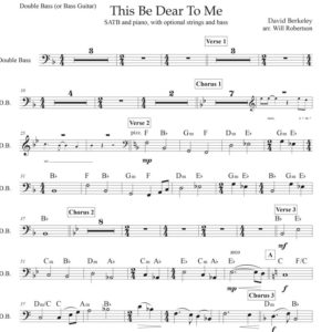 This Be Dear To Me - Double Bass (or Bass Guitar)