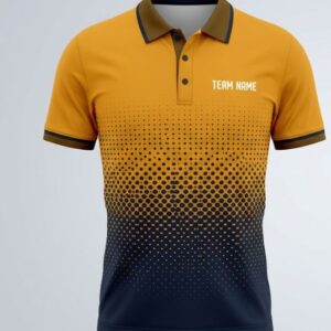 Amber Halftone Cricket Jersey
