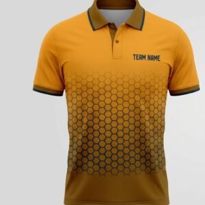 Amber Hex Cricket Jersey
