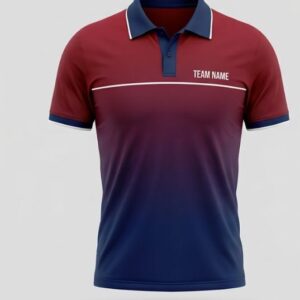 Crimson Fade Cricket Jersey