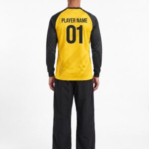 Men's Custom Football Jersey — Round Neck, Full Sleeve, Raglan
