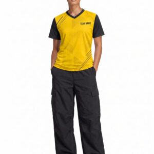 Women's Custom Football Jersey — V Neck, Half Sleeve