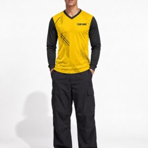 Men's Custom Football Jersey — V Neck, Full Sleeve