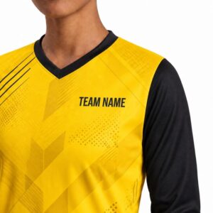 Kids Custom Football Jersey — V Neck, Full Sleeve